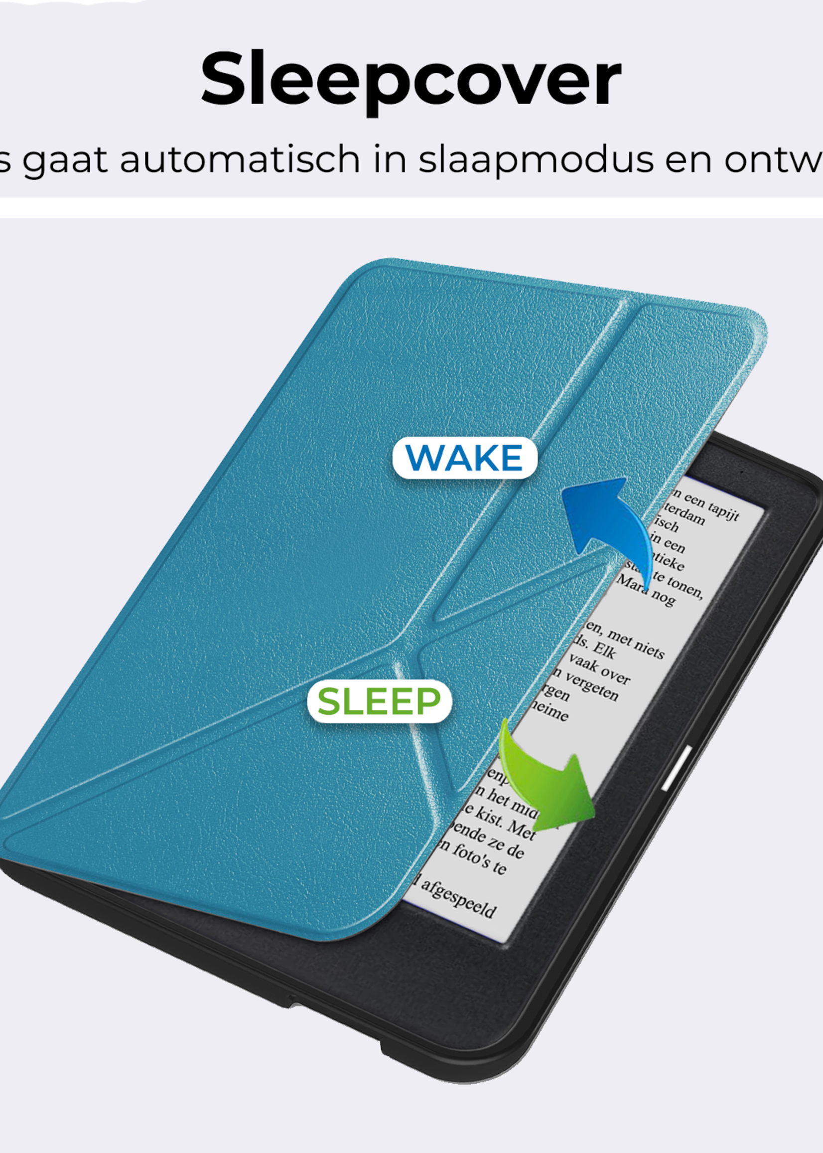 BTH BTH Kobo Clara BW Hoesje Trifold - Turquoise