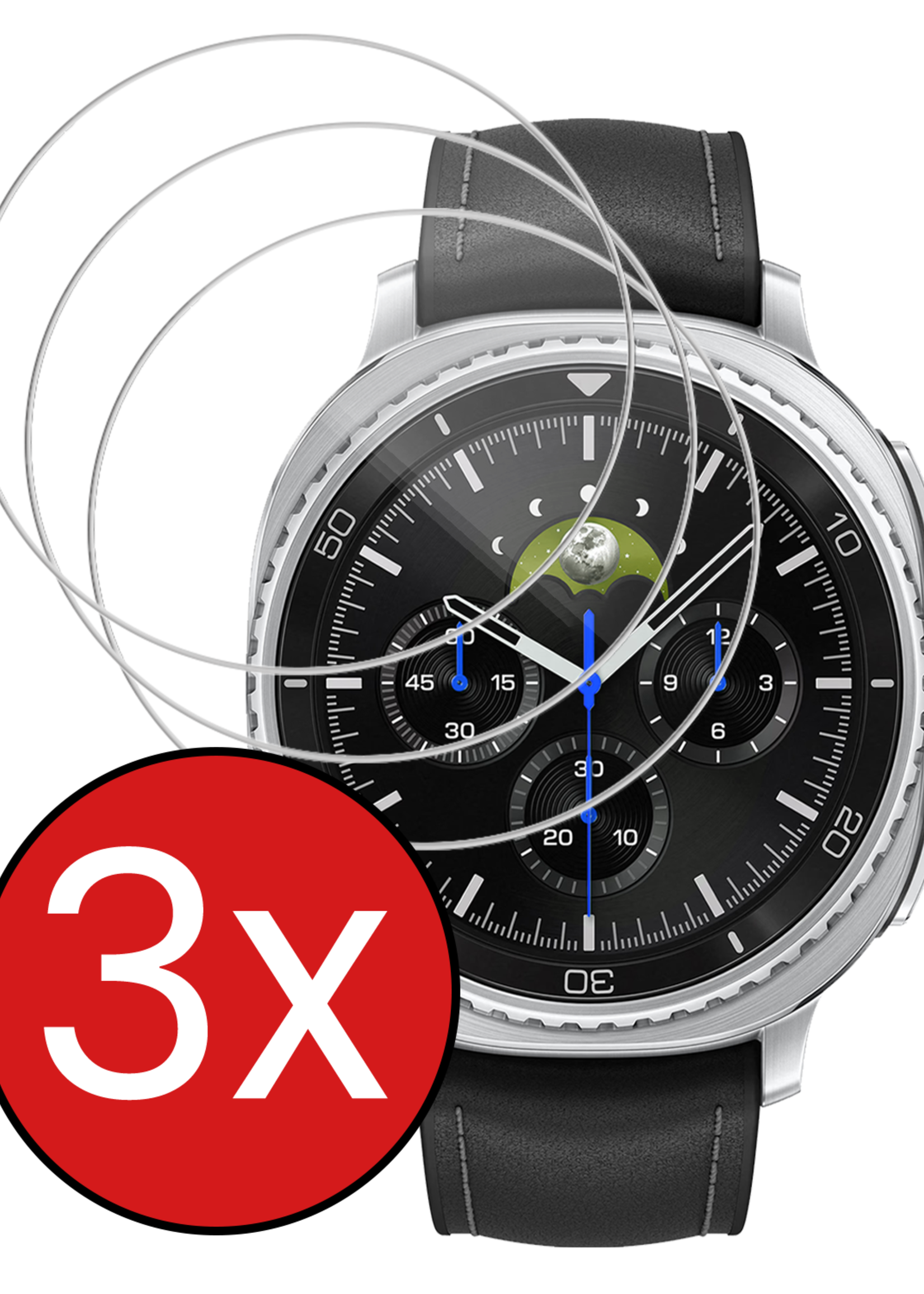 BTH BTH Samsung Galaxy Watch 8 Classic (46 mm) Screenprotector - 3 PACK
