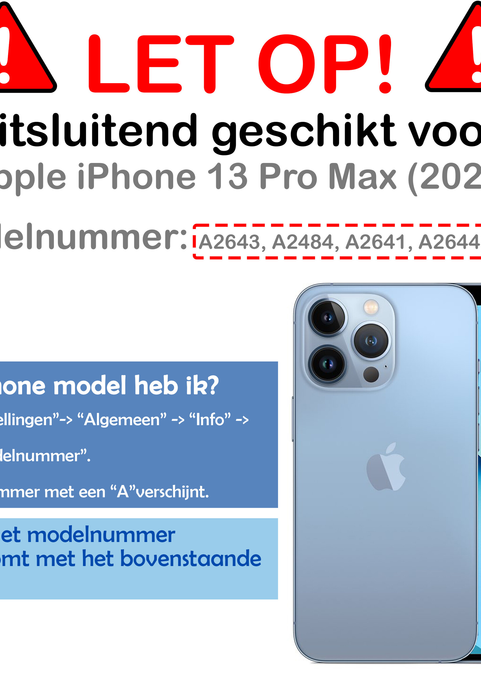 BTH BTH iPhone 13 Pro Max Hoesje Pashouder met Koord Met 2x Screenprotector - Aubergine