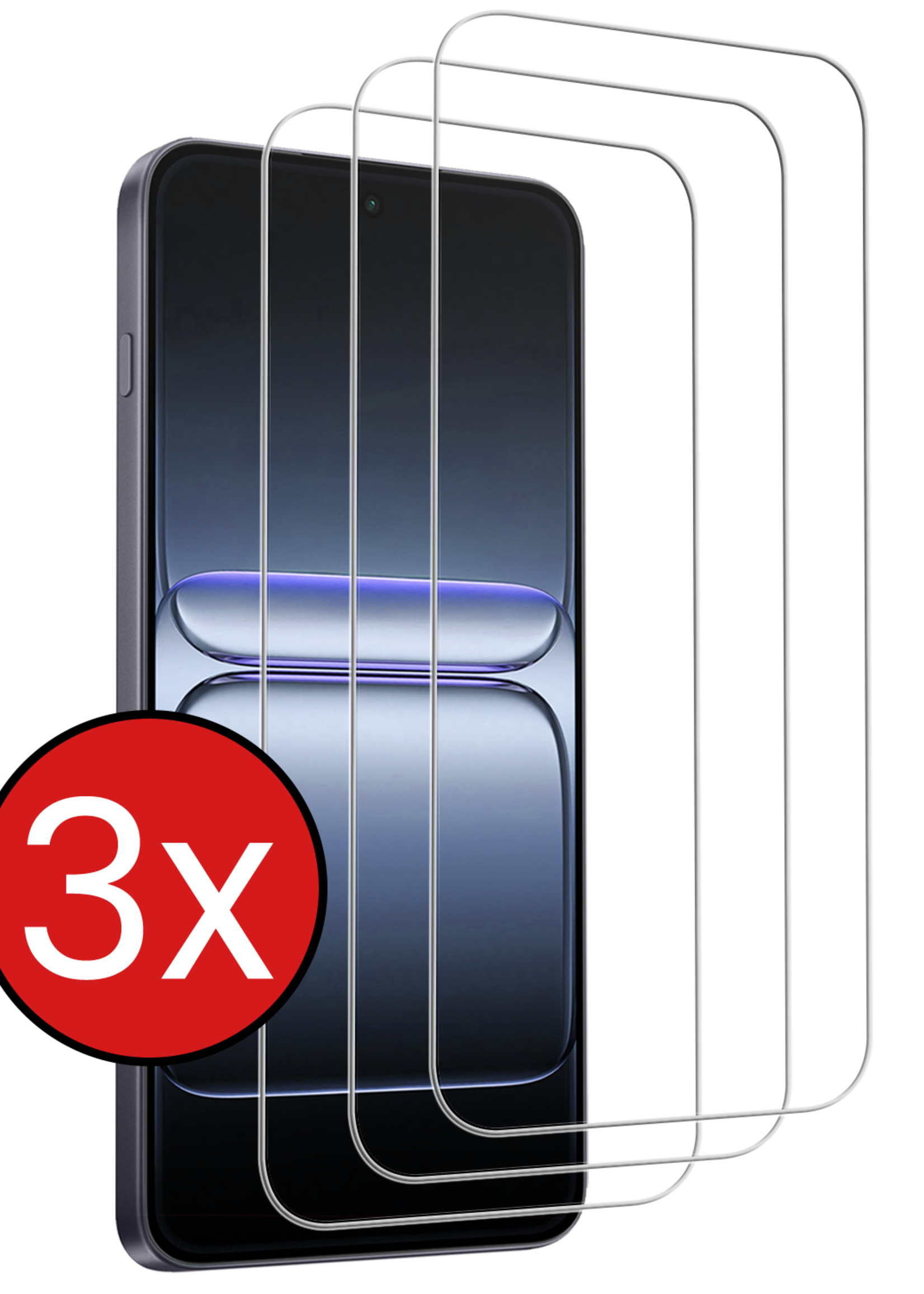 BTH BTH OnePlus Nord 5 Screenprotector Glas - 3 PACK