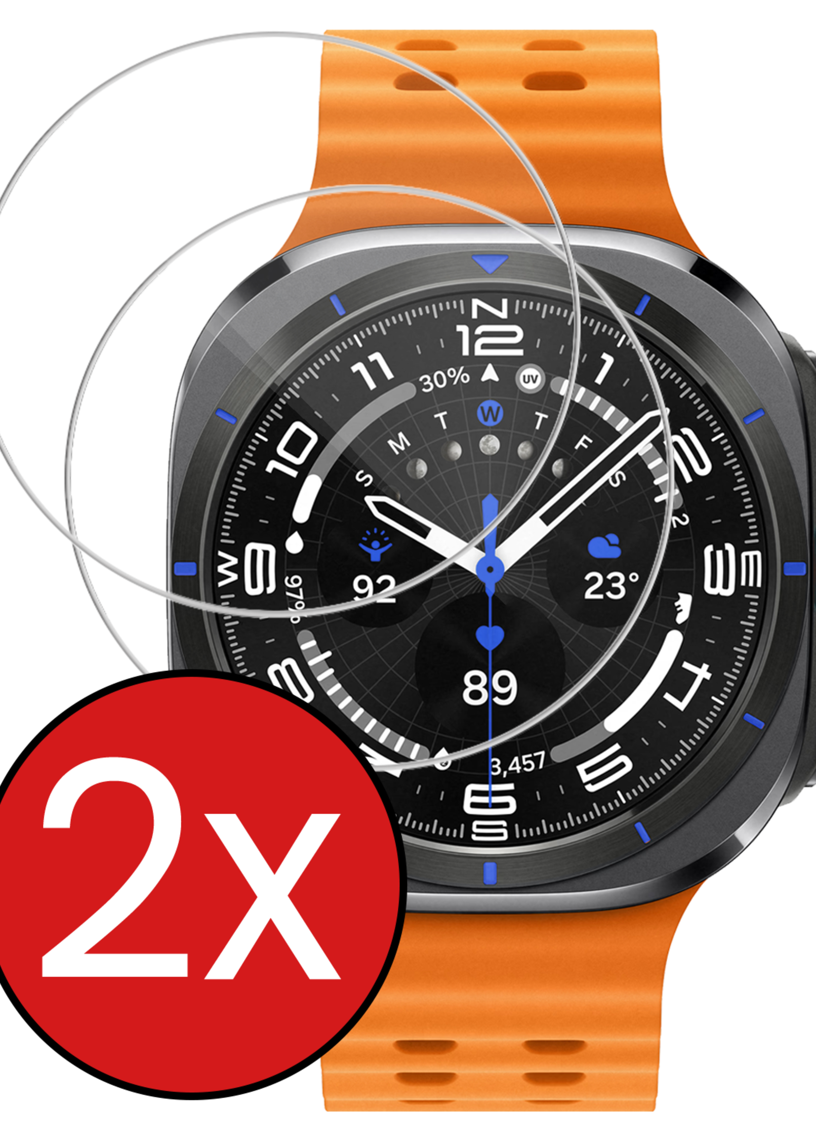 BTH BTH Samsung Galaxy Watch Ultra (2025) Screenprotector - 2 PACK