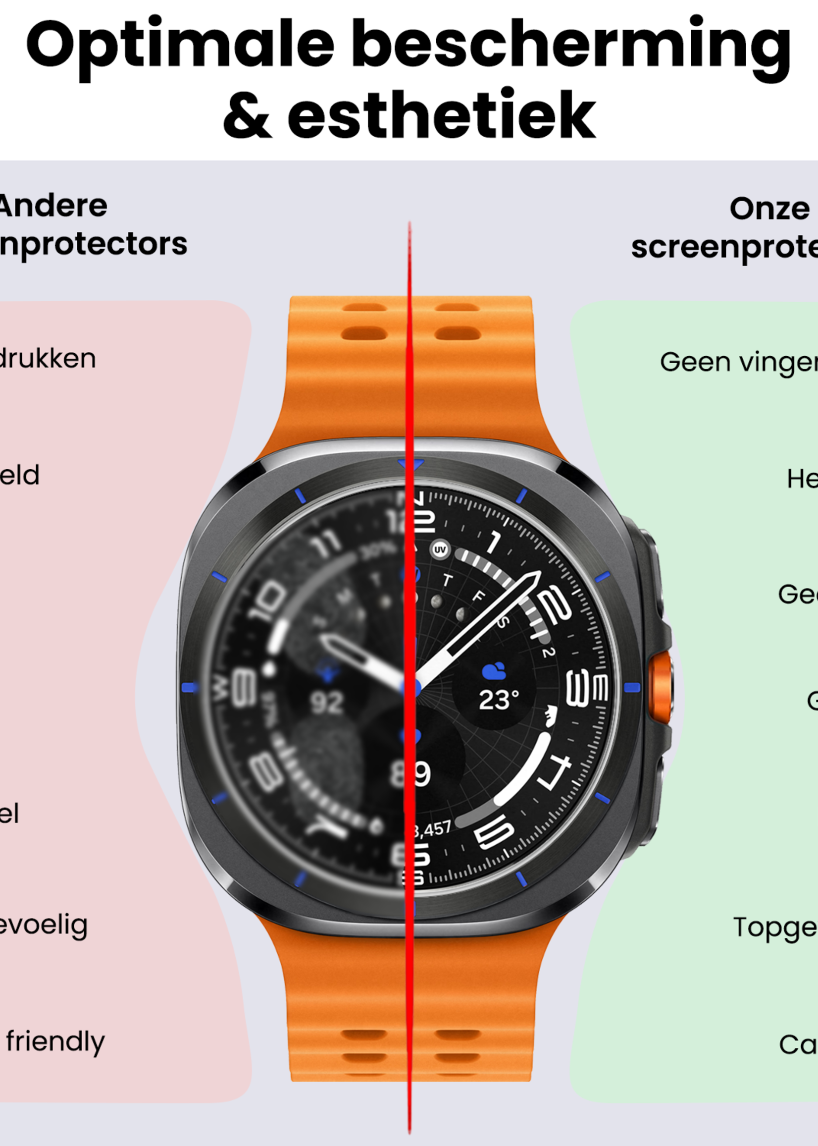 BTH BTH Samsung Galaxy Watch Ultra (2025) Screenprotector - 3 PACK