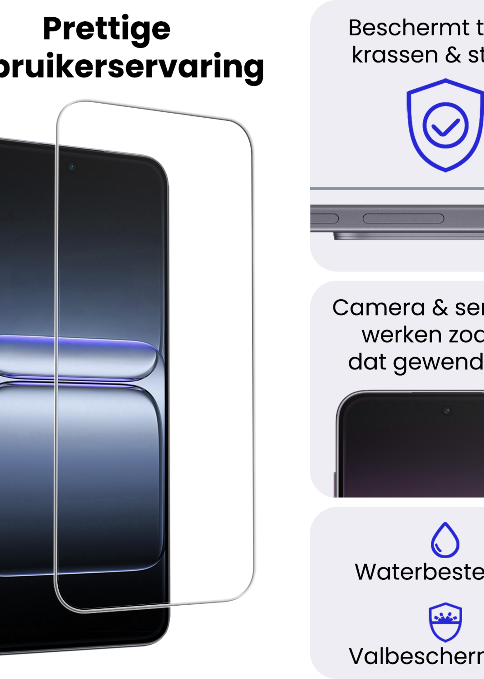 BTH BTH OnePlus Nord CE 5 Screenprotector Glas - 2 PACK