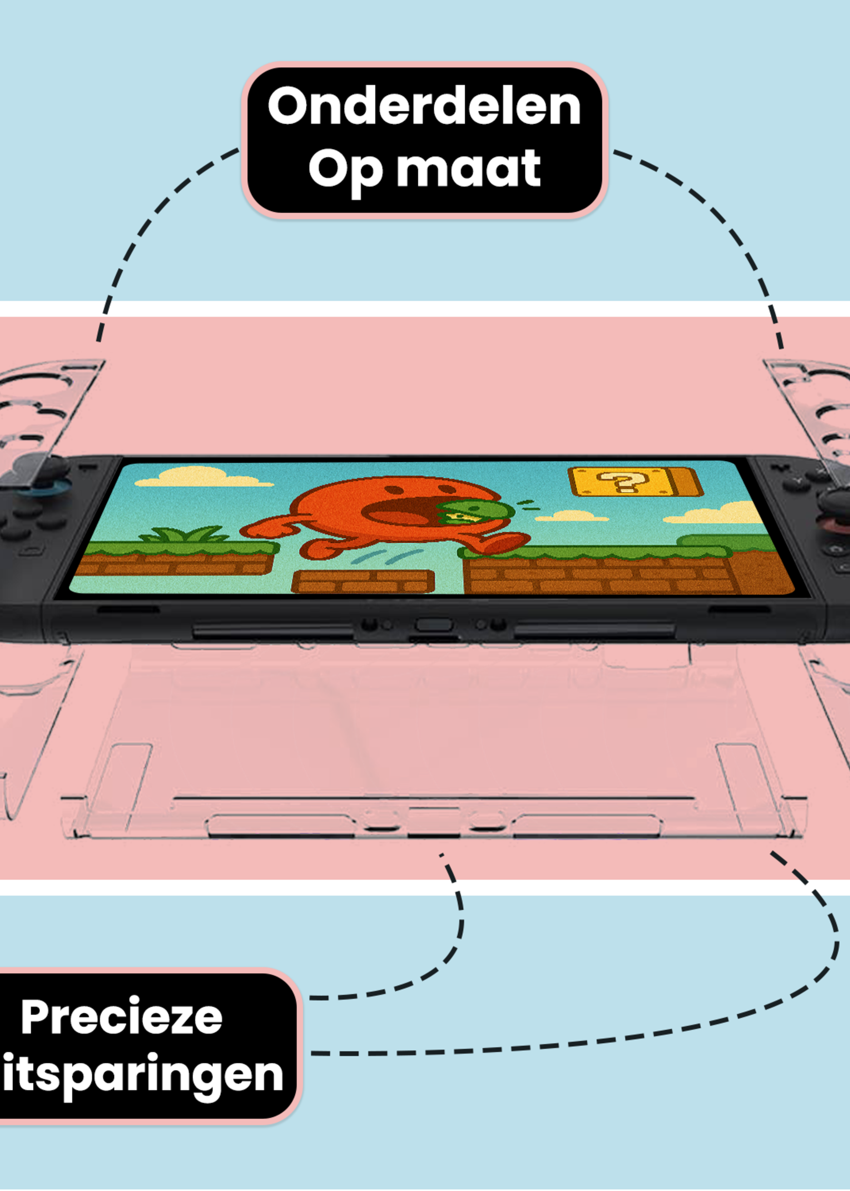 BTH BTH Transparante Hoes voor Nintendo Switch 2