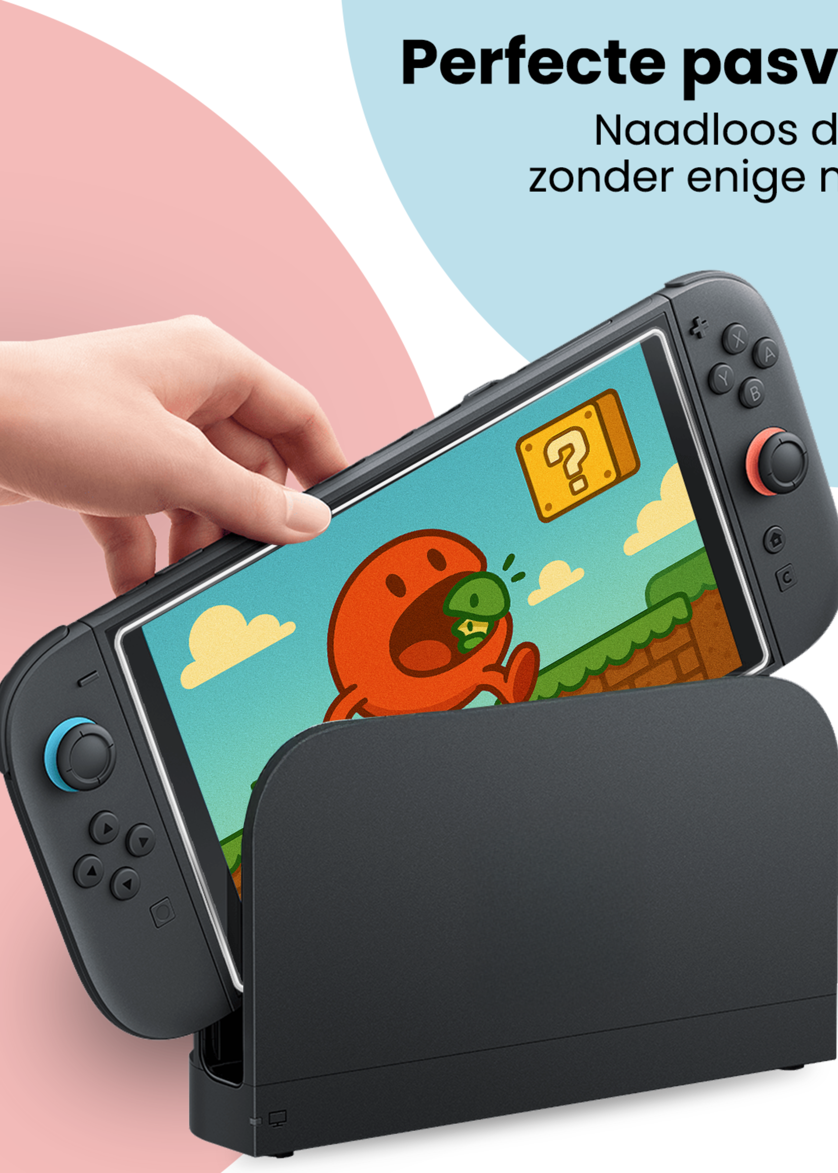 BTH BTH Nintendo Switch 2 Screenprotector Met Installatieframe - 3 PACK