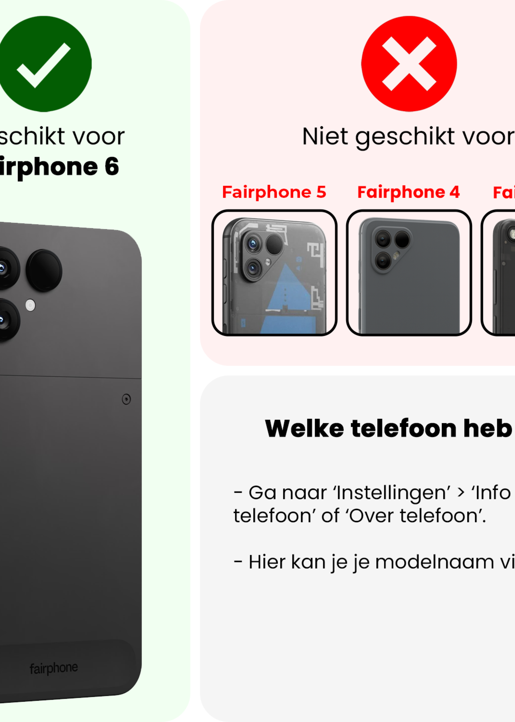 BTH BTH Fairphone 6 Screenprotector Glas - 2 PACK