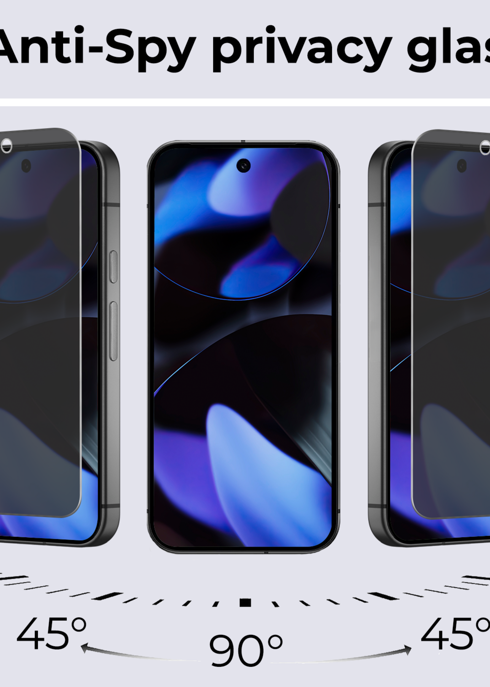 BTH BTH Google Pixel 10 Screenprotector Glas Privacy - 2 PACK