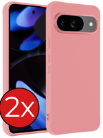 BTH BTH Google Pixel 10 Hoesje Siliconen - Lichtroze - 2 PACK