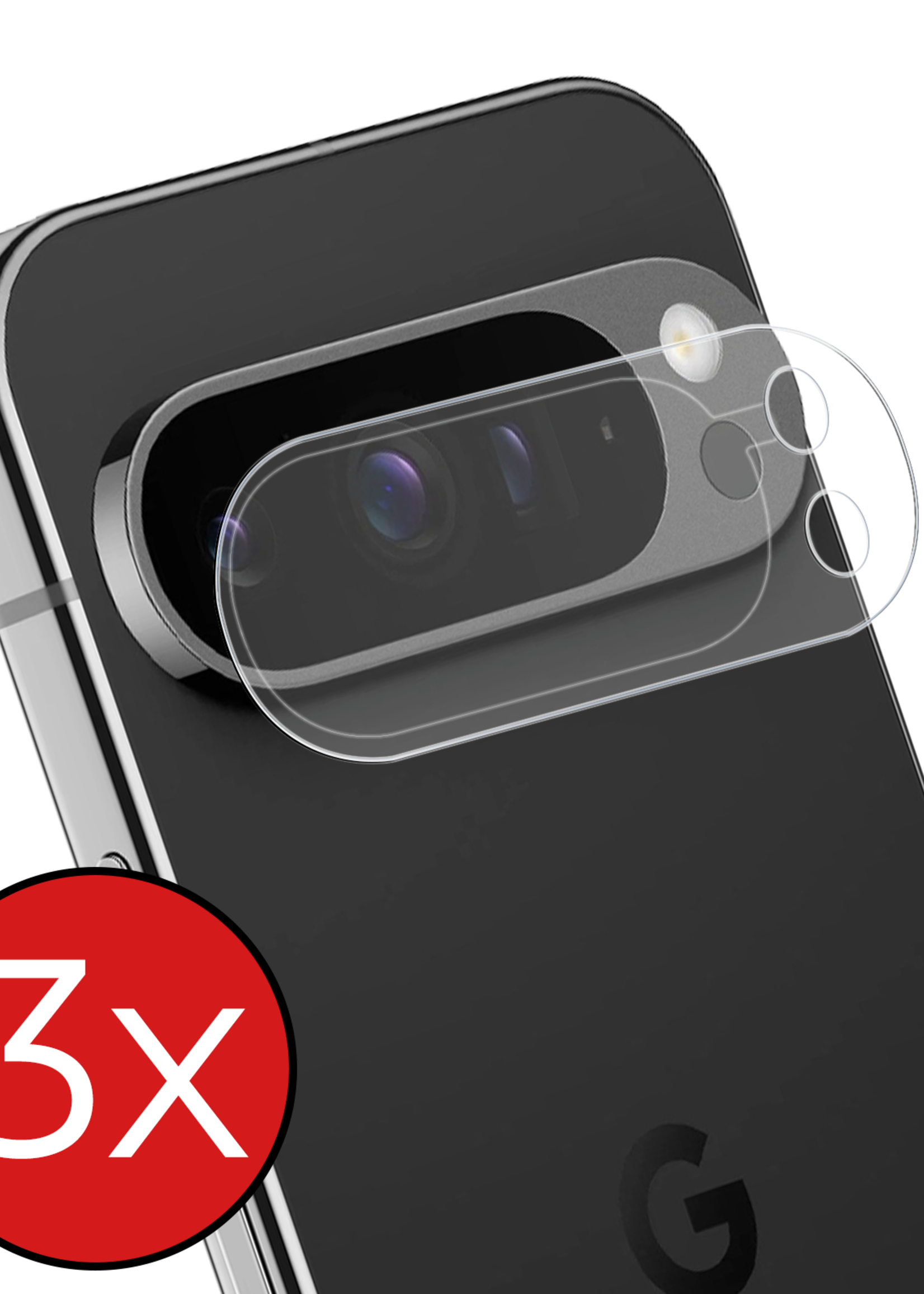 BTH BTH Google Pixel 10 Pro Camera Screenprotector - 3 PACK