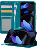 BTH BTH Google Pixel 10 Pro Hoesje Bookcase - Turquoise