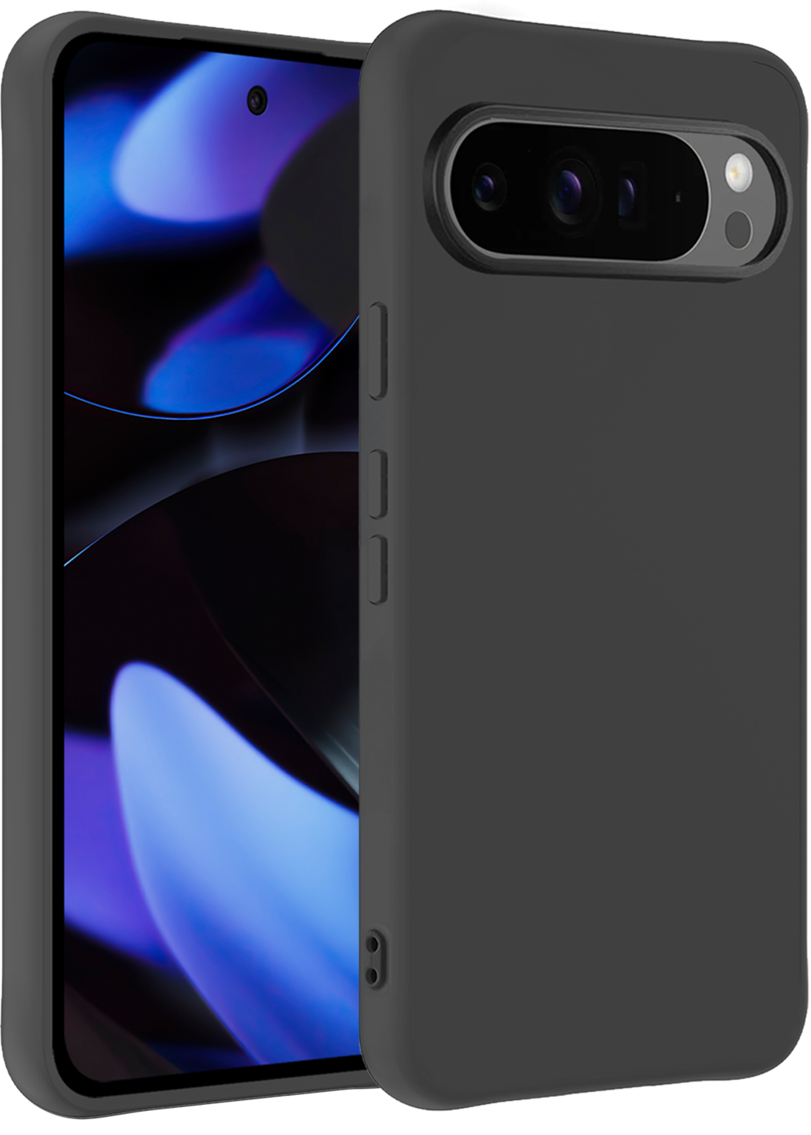 BTH BTH Google Pixel 10 Pro XL Hoesje Siliconen - Zwart