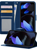 BTH BTH Google Pixel 10 Pro XL Hoesje Bookcase - Donkerblauw