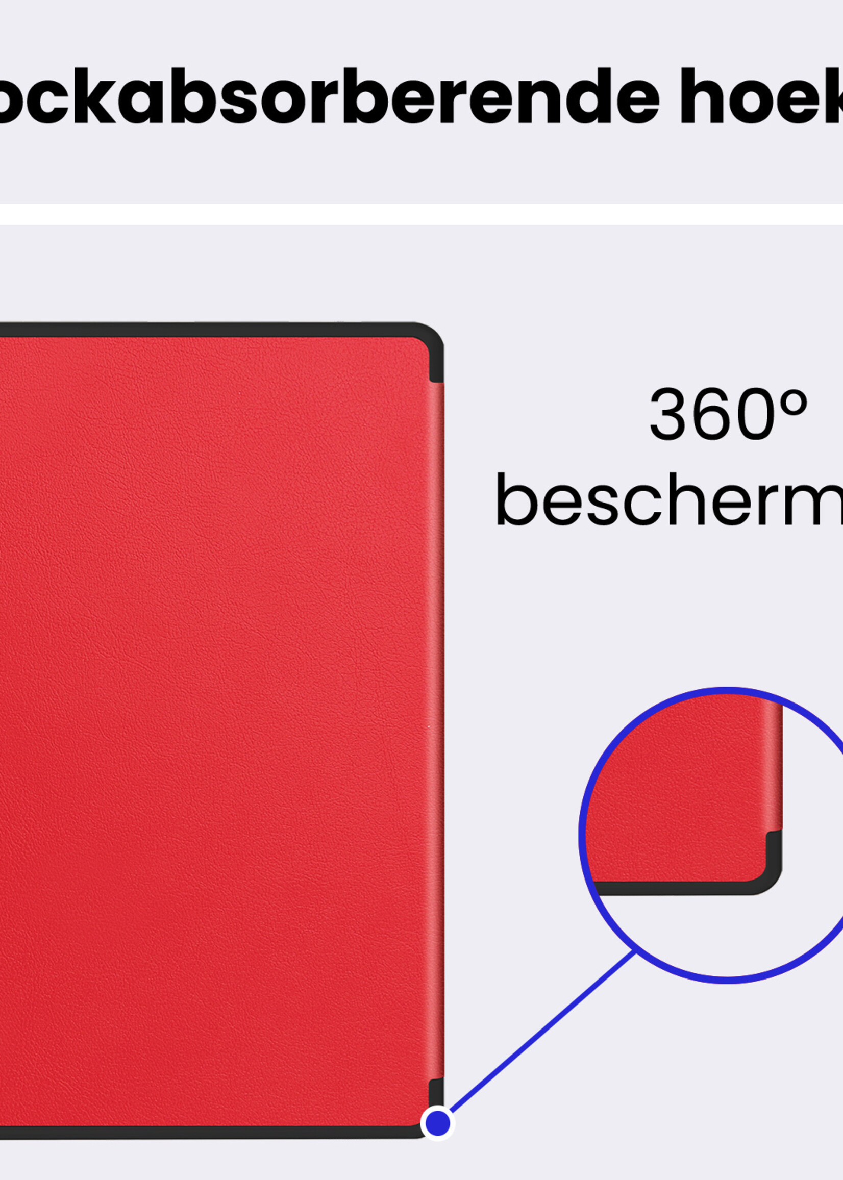 BTH BTH Samsung Galaxy Tab S10 Lite Hoesje Met Uitsparing S Pen - Rood