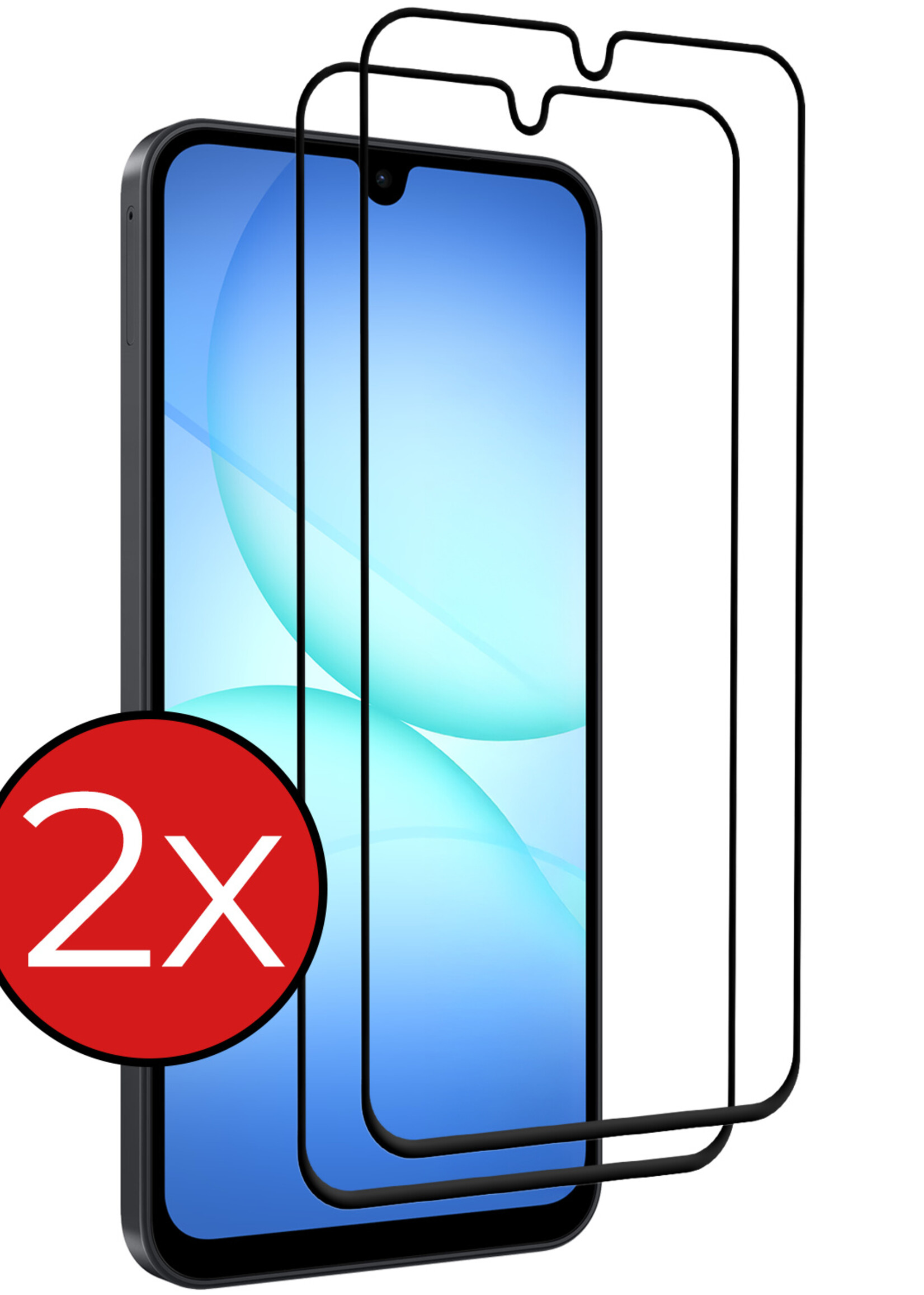 BTH BTH Samsung Galaxy A17 Screenprotector Glas Full Cover - 2 PACK