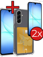 BTH BTH Samsung Galaxy A17 Hoesje Pashouder Met 2x Screenprotector