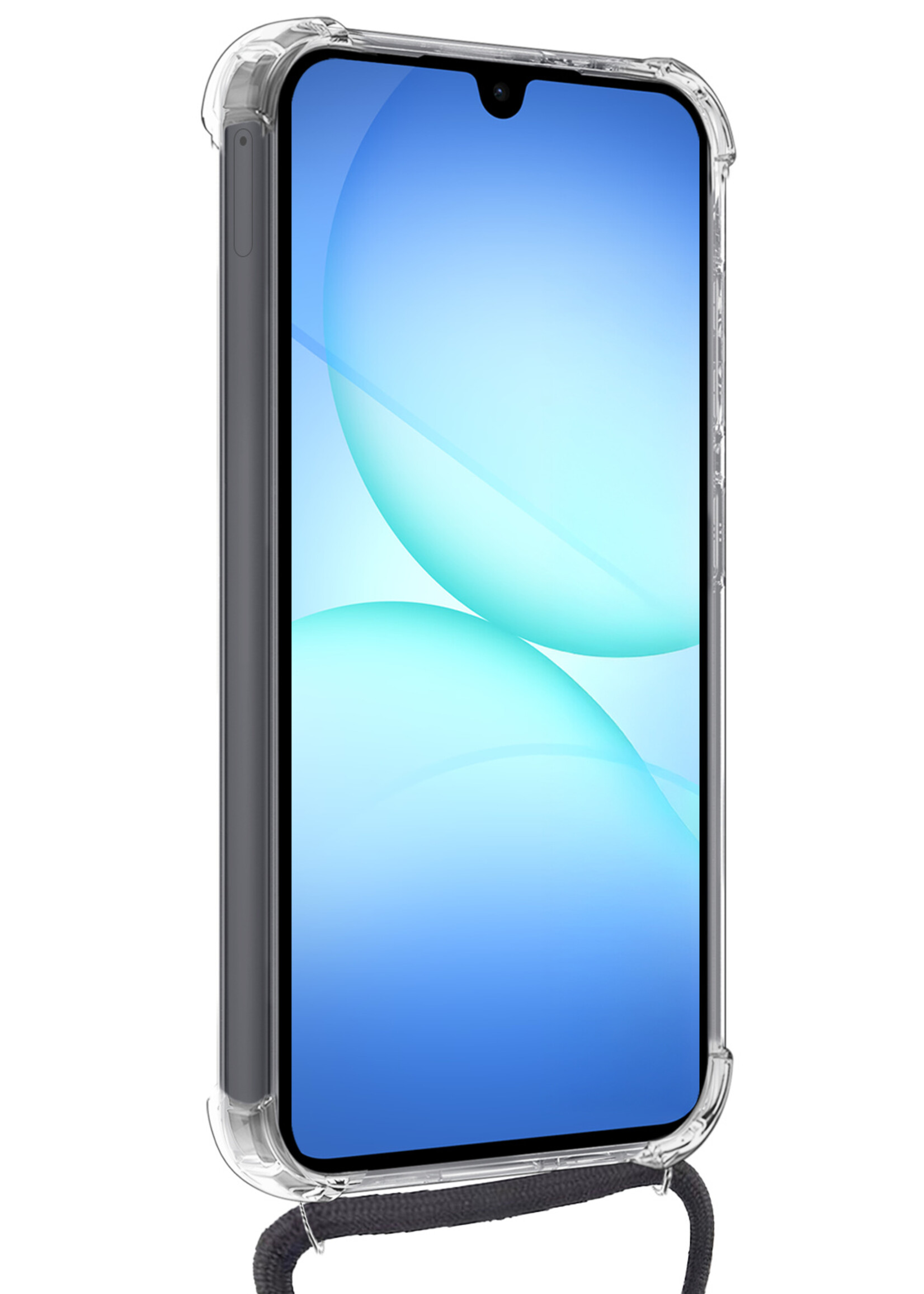 BTH BTH Samsung Galaxy A17 Hoesje Pashouder met Koord Met 2x Screenprotector