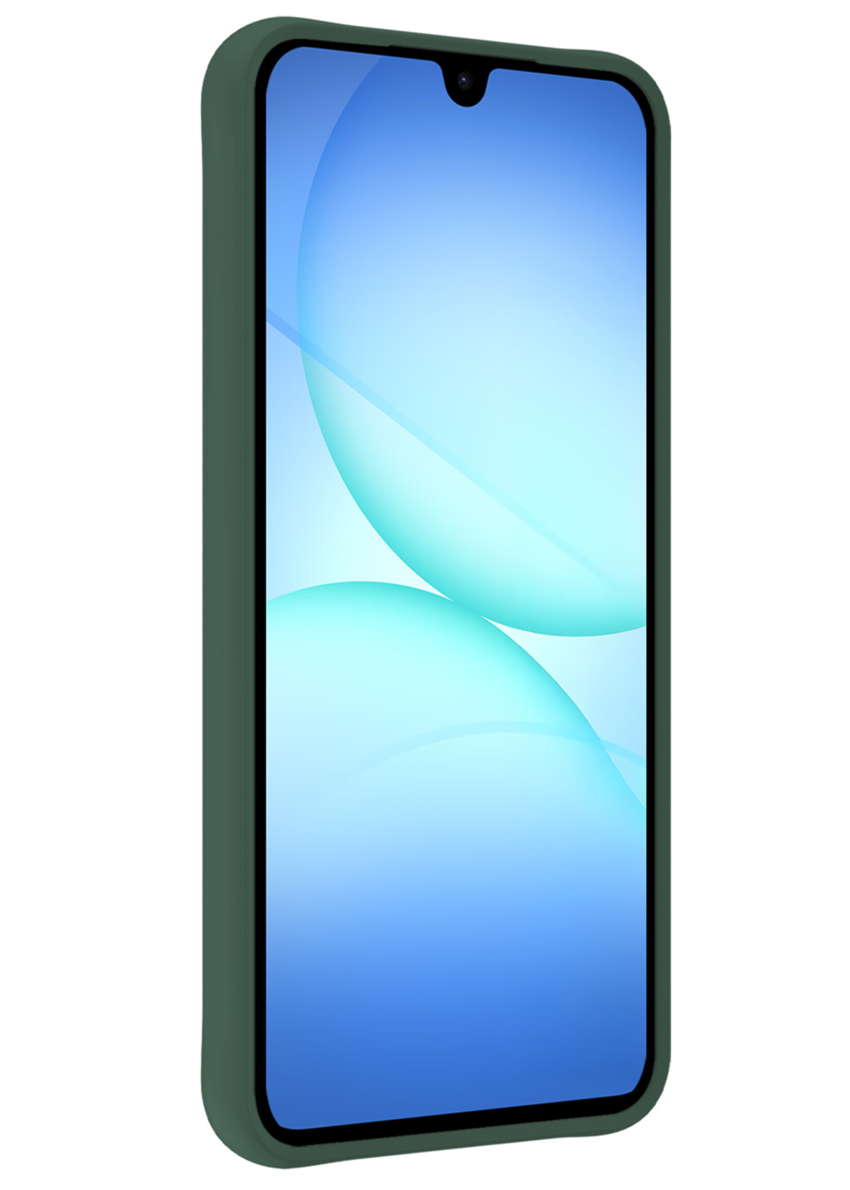 BTH BTH Samsung Galaxy A17 Hoesje Siliconen - Donkergroen