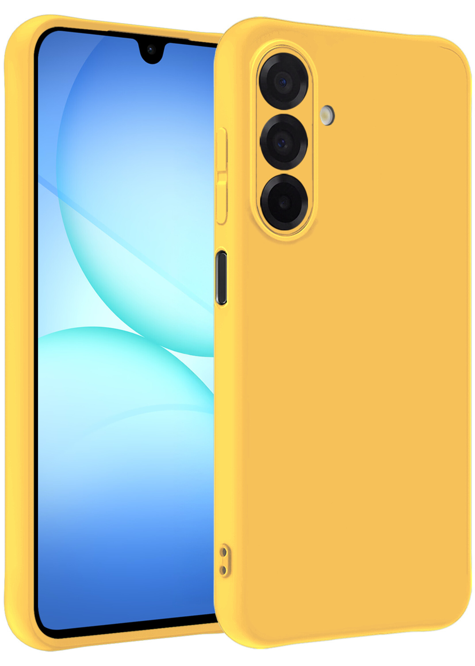 BTH BTH Samsung Galaxy A17 Hoesje Siliconen - Geel