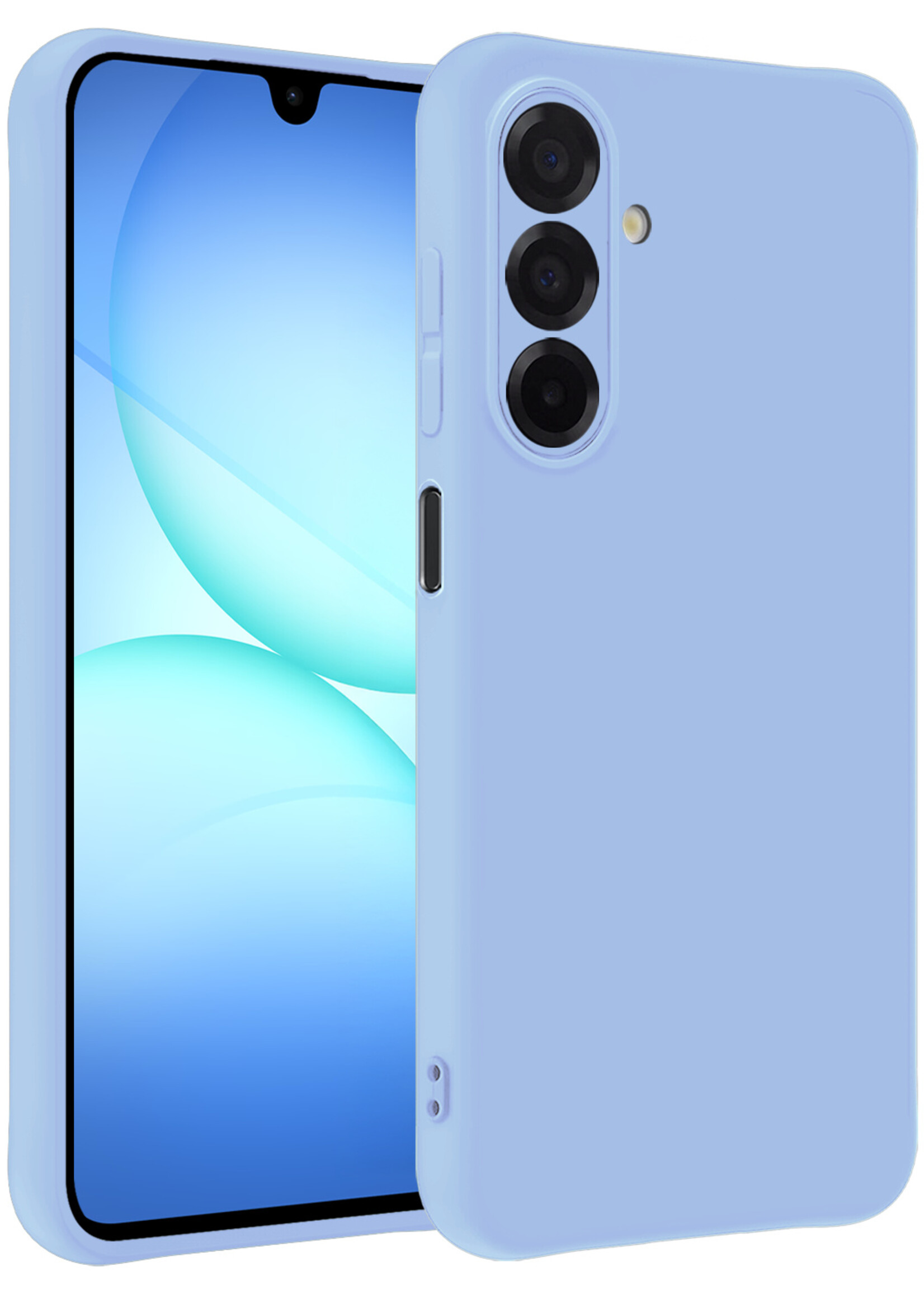 BTH BTH Samsung Galaxy A17 Hoesje Siliconen - Lichtblauw