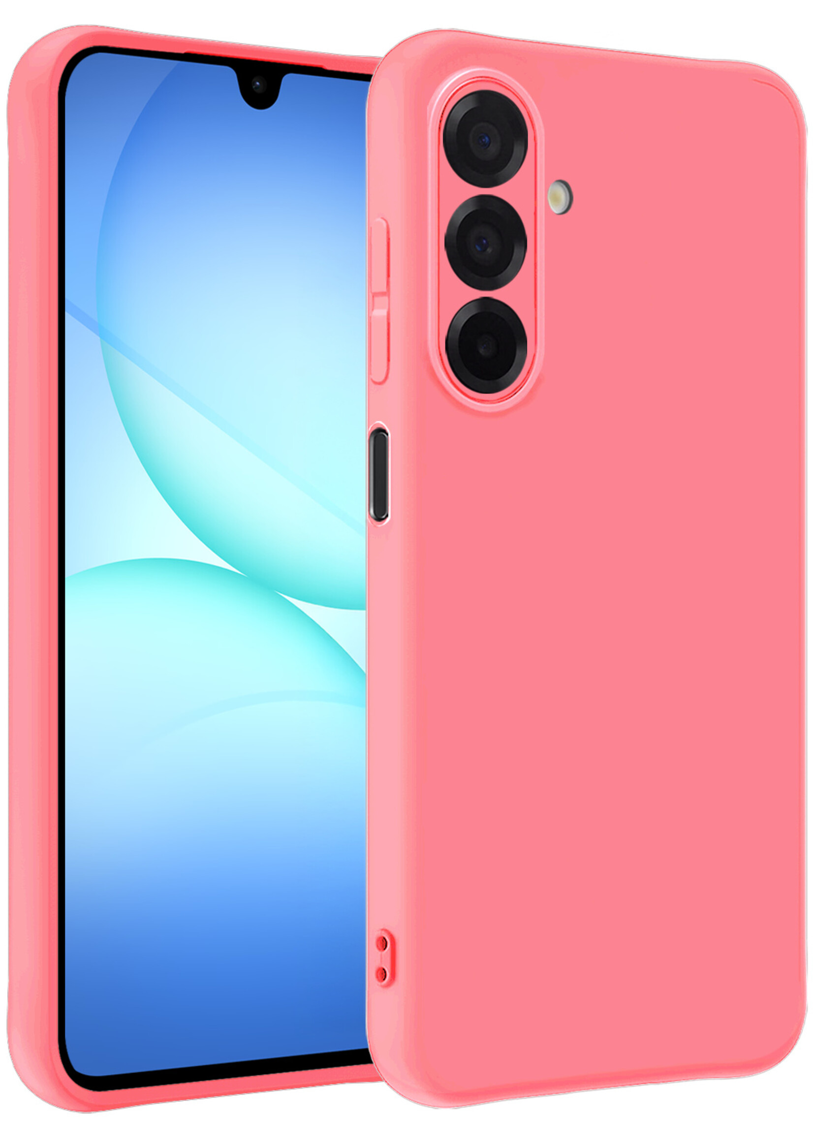 BTH BTH Samsung Galaxy A17 Hoesje Siliconen - Lichtroze