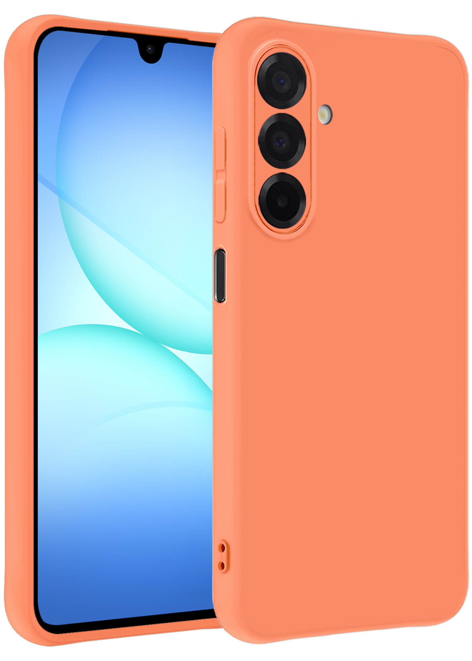 BTH BTH Samsung Galaxy A17 Hoesje Siliconen - Perzik