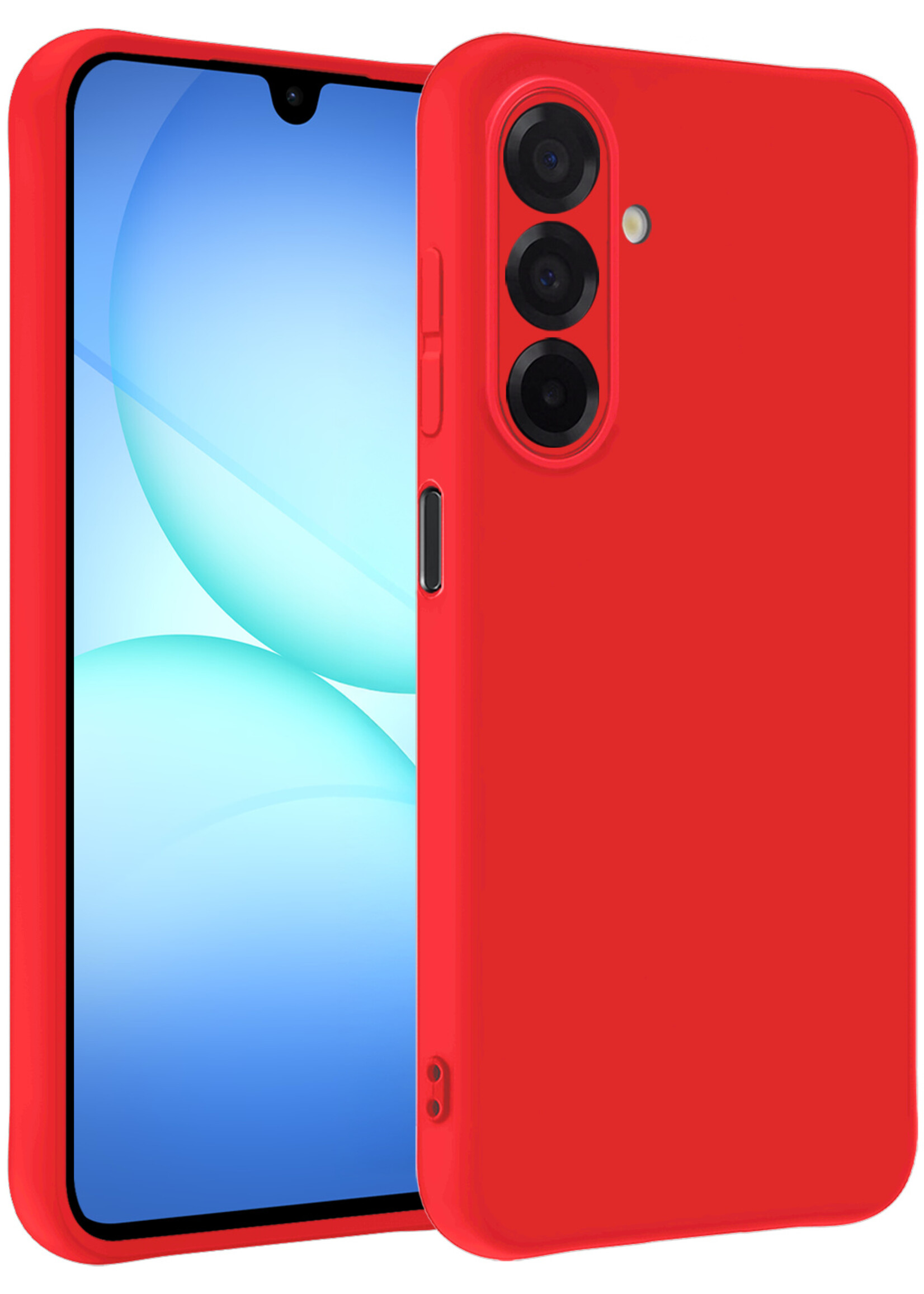 BTH BTH Samsung Galaxy A17 Hoesje Siliconen - Rood