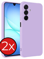 BTH BTH Samsung Galaxy A17 Hoesje Siliconen - Lila - 2 PACK