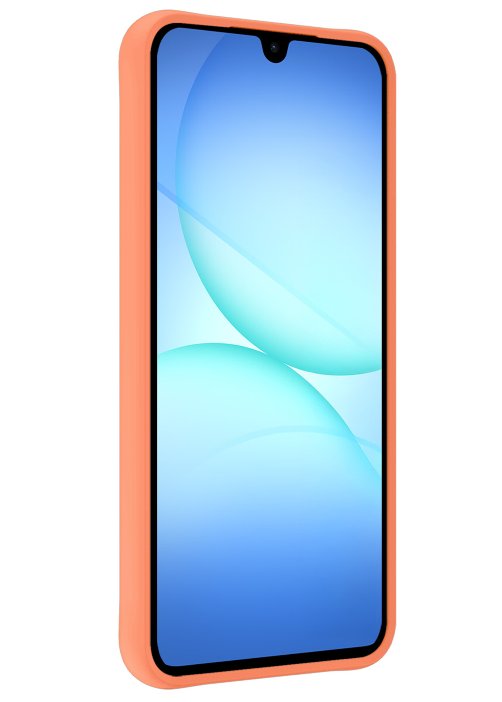 BTH BTH Samsung Galaxy A17 Hoesje Siliconen - Perzik - 2 PACK
