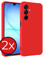 BTH BTH Samsung Galaxy A17 Hoesje Siliconen - Rood - 2 PACK