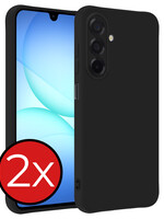 BTH BTH Samsung Galaxy A17 Hoesje Siliconen - Zwart - 2 PACK