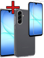BTH BTH Samsung Galaxy A17 Hoesje Siliconen Met Screenprotector - Transparant
