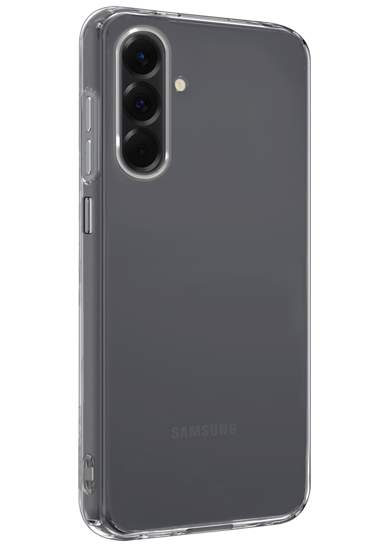 BTH BTH Samsung Galaxy A17 Hoesje Siliconen Met Screenprotector - Transparant