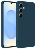 BTH BTH Samsung Galaxy S25 FE Hoesje Siliconen - Donkerblauw
