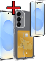 BTH BTH Samsung Galaxy S25 FE Hoesje Pashouder Met Screenprotector