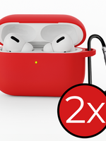 BTH BTH AirPods Pro 3 Hoesje - Rood - 2 PACK
