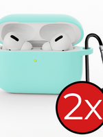 BTH BTH AirPods Pro 3 Hoesje - Mintgroen - 2 PACK