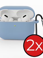 BTH BTH AirPods Pro 3 Hoesje - Lichtblauw - 2 PACK