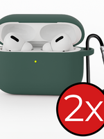 BTH BTH AirPods Pro 3 Hoesje - Donkergroen - 2 PACK