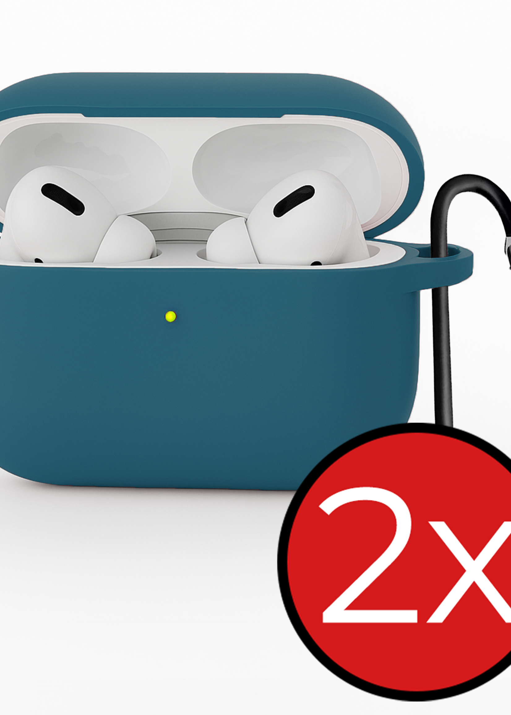 BTH BTH AirPods Pro 3 Hoesje - Donkerblauw - 2 PACK