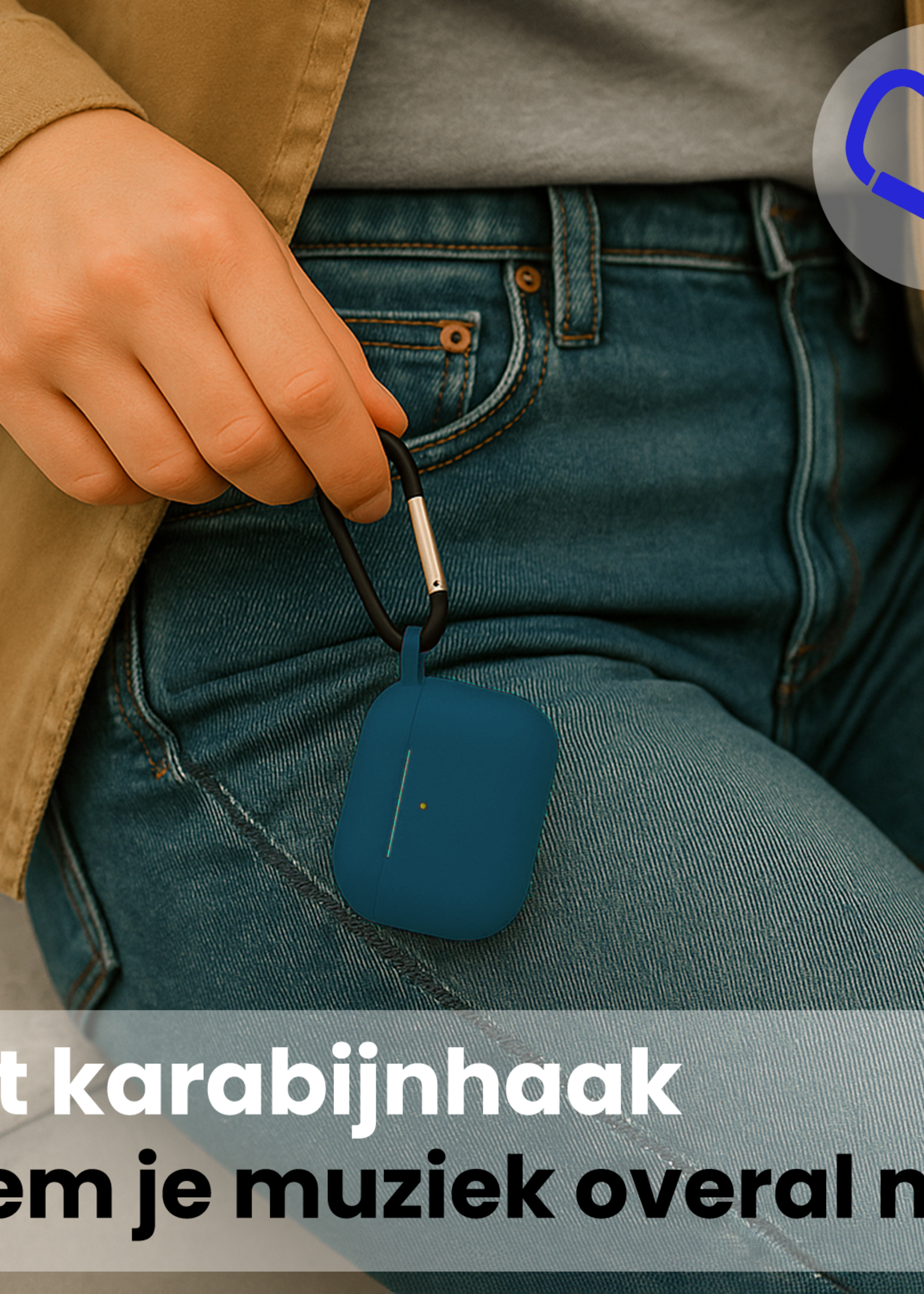 BTH BTH AirPods Pro 3 Hoesje - Donkerblauw - 2 PACK