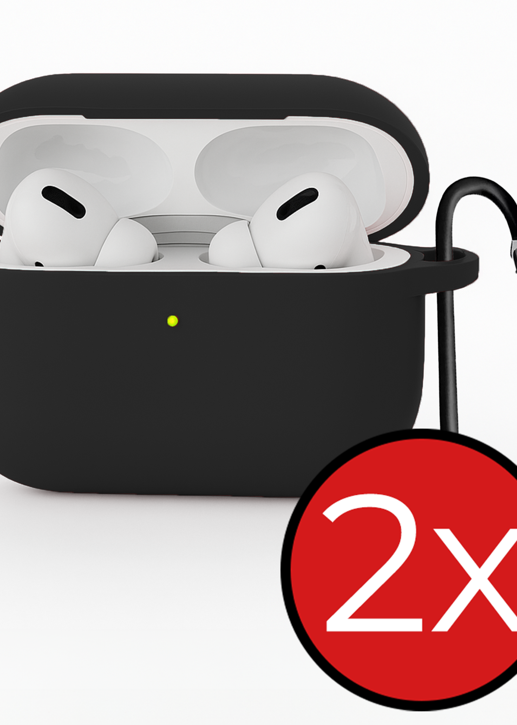 BTH BTH AirPods Pro 3 Hoesje - Zwart - 2 PACK