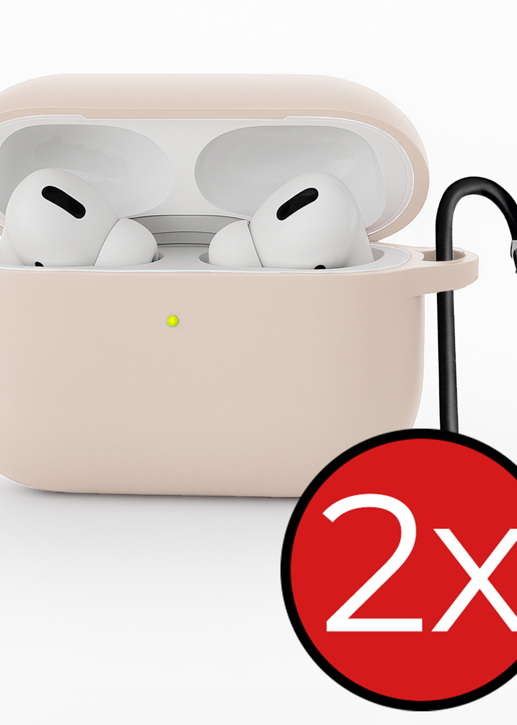 BTH BTH AirPods Pro 3 Hoesje - Zand - 2 PACK