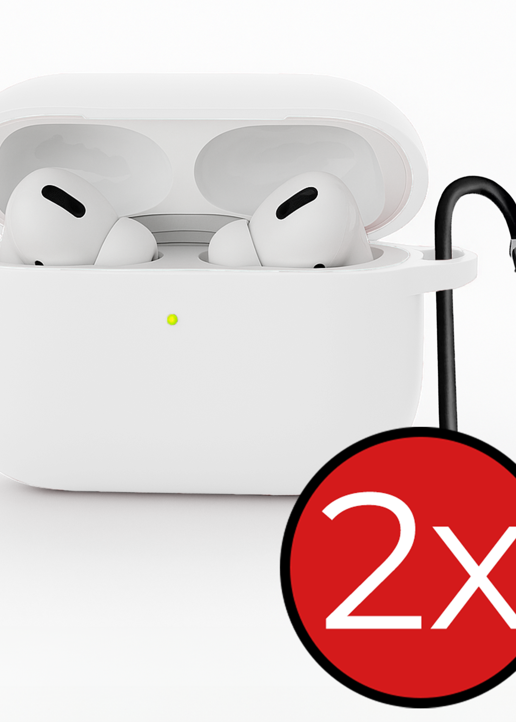 BTH BTH AirPods Pro 3 Hoesje - Wit - 2 PACK