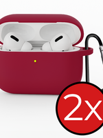 BTH BTH AirPods Pro 3 Hoesje - Wijnrood - 2 PACK