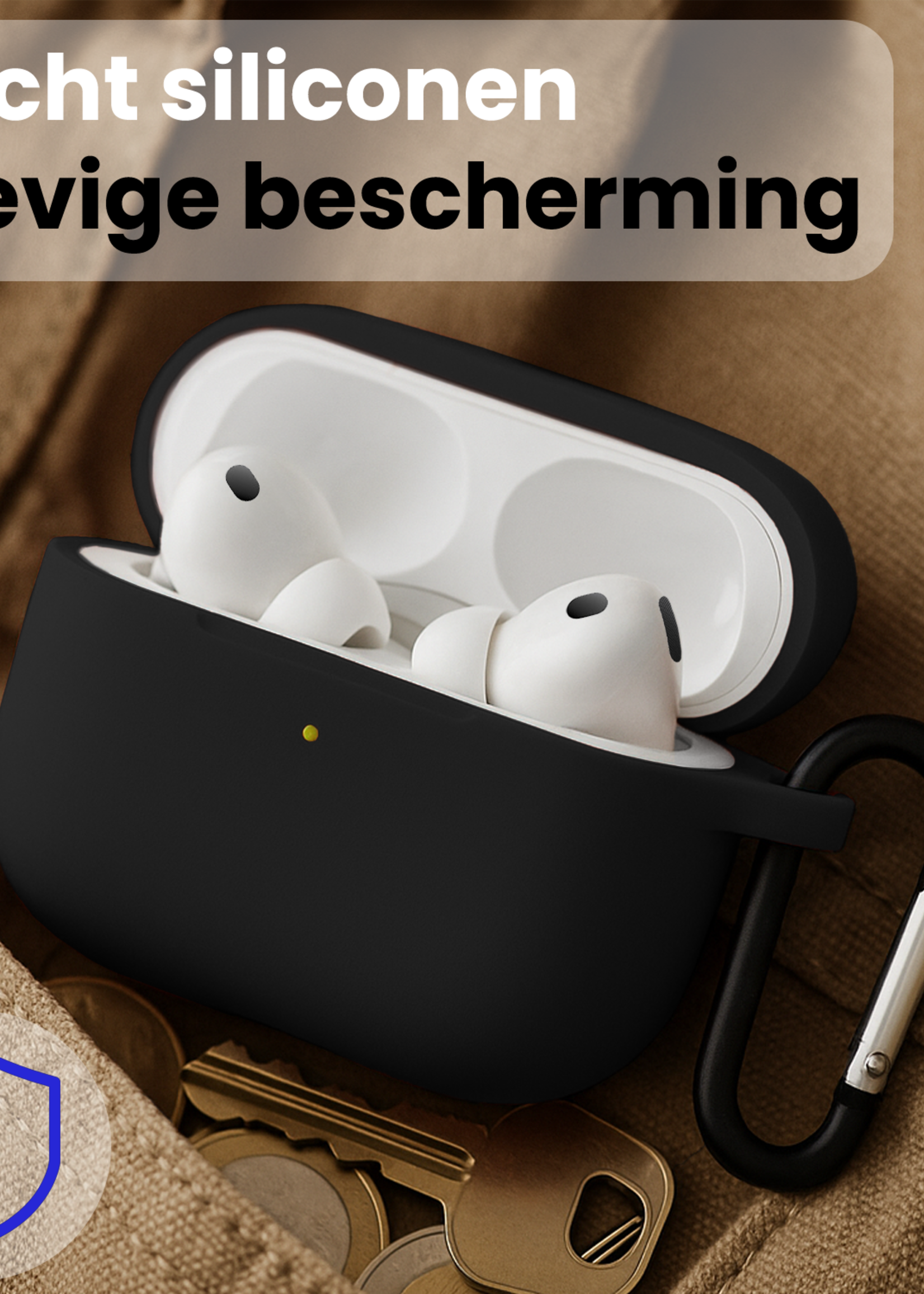 BTH BTH AirPods Pro 3 Hoesje - Zwart