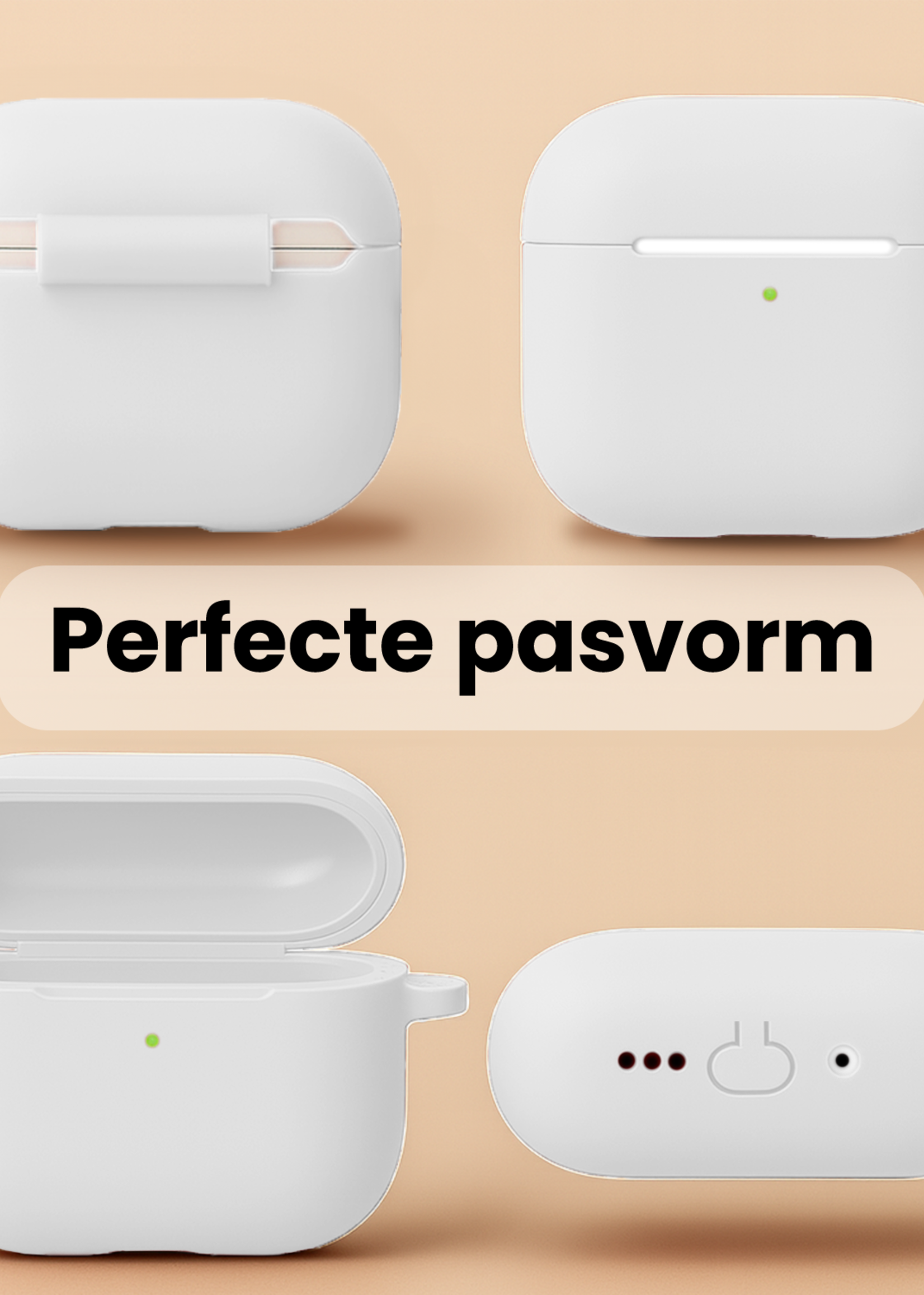 BTH BTH AirPods Pro 3 Hoesje - Wit