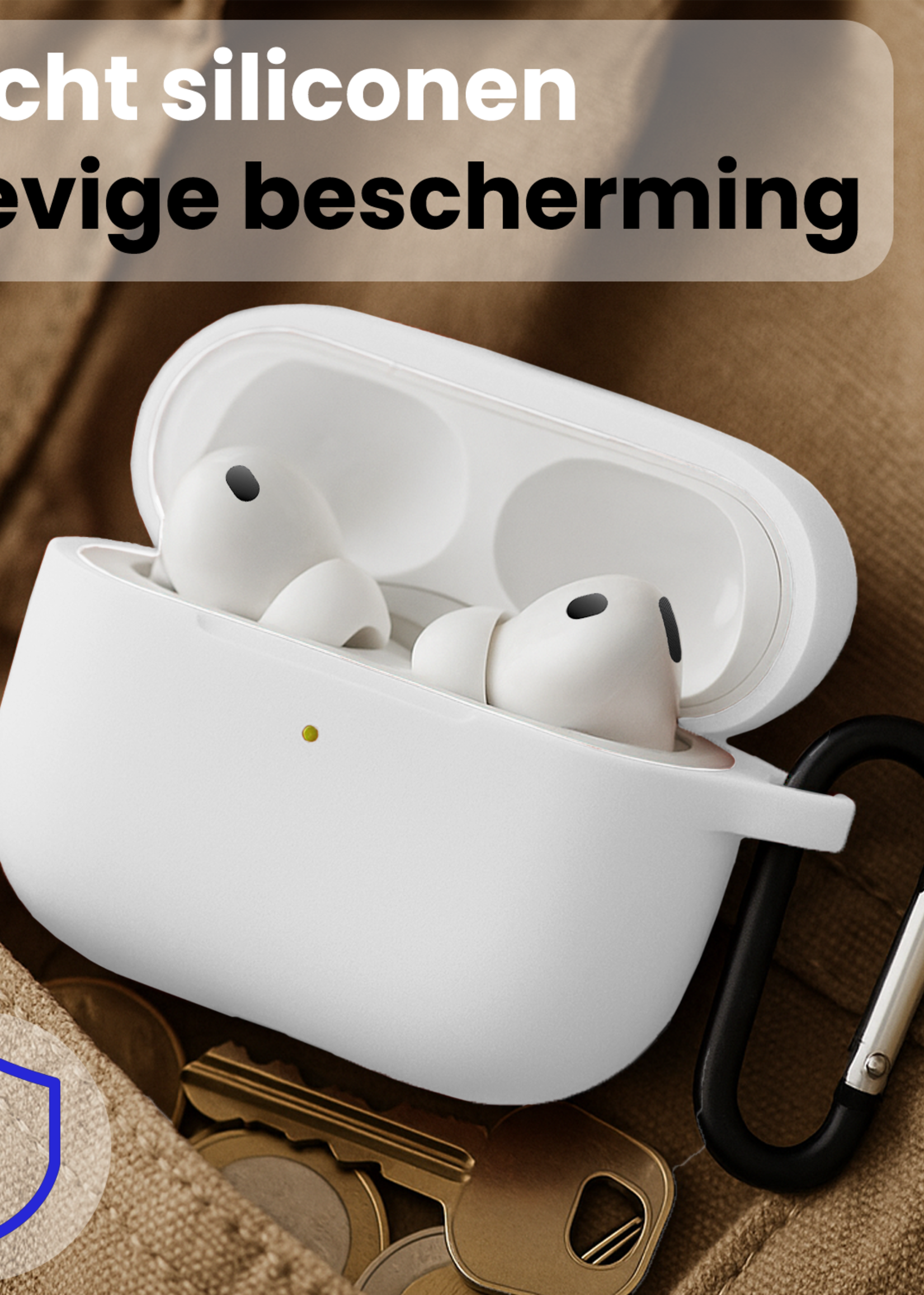 BTH BTH AirPods Pro 3 Hoesje - Wit