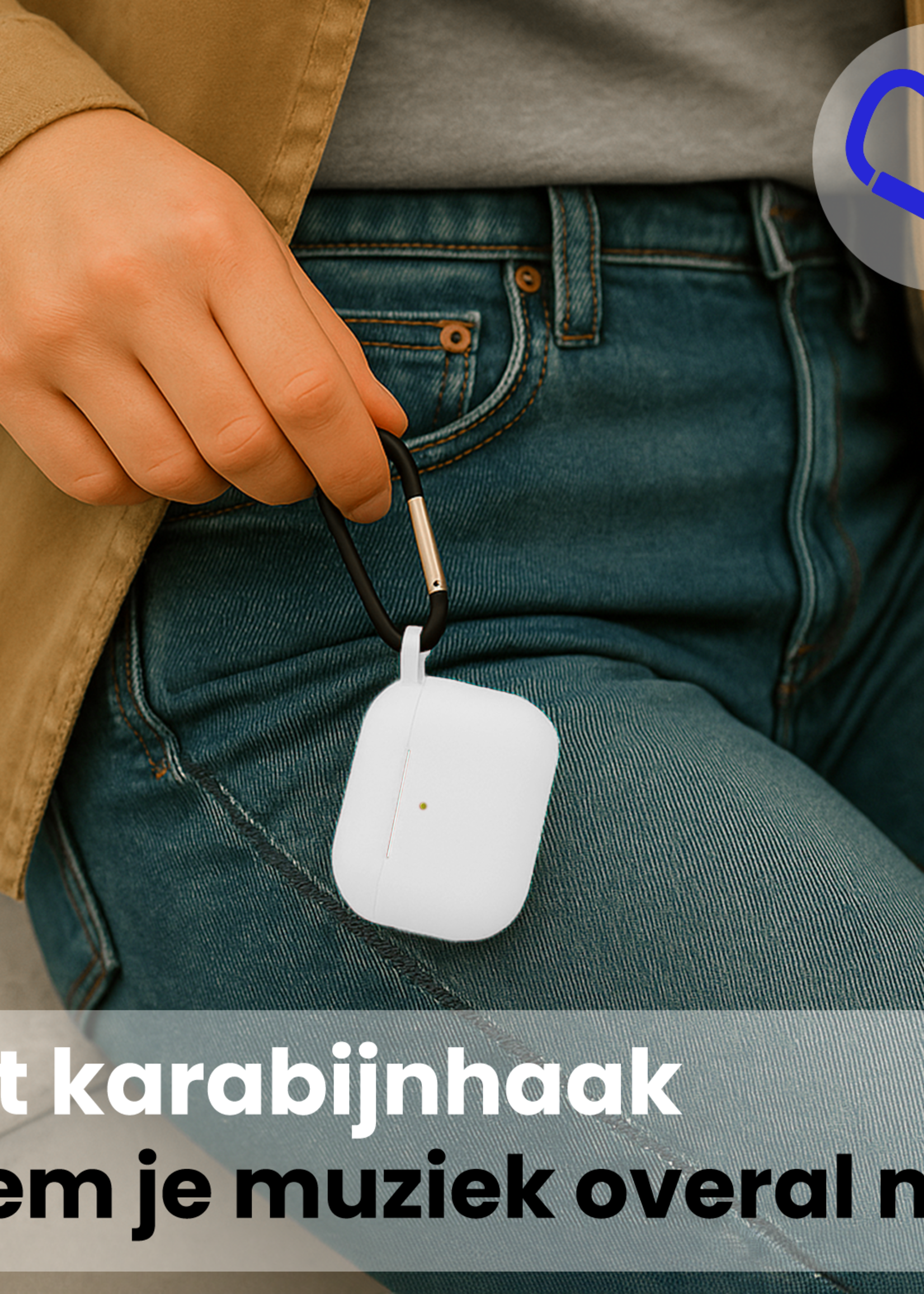 BTH BTH AirPods Pro 3 Hoesje - Wit