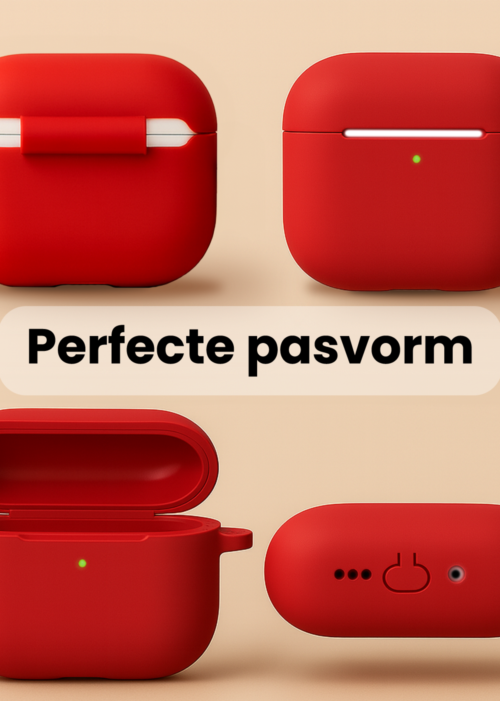 BTH BTH AirPods Pro 3 Hoesje - Rood