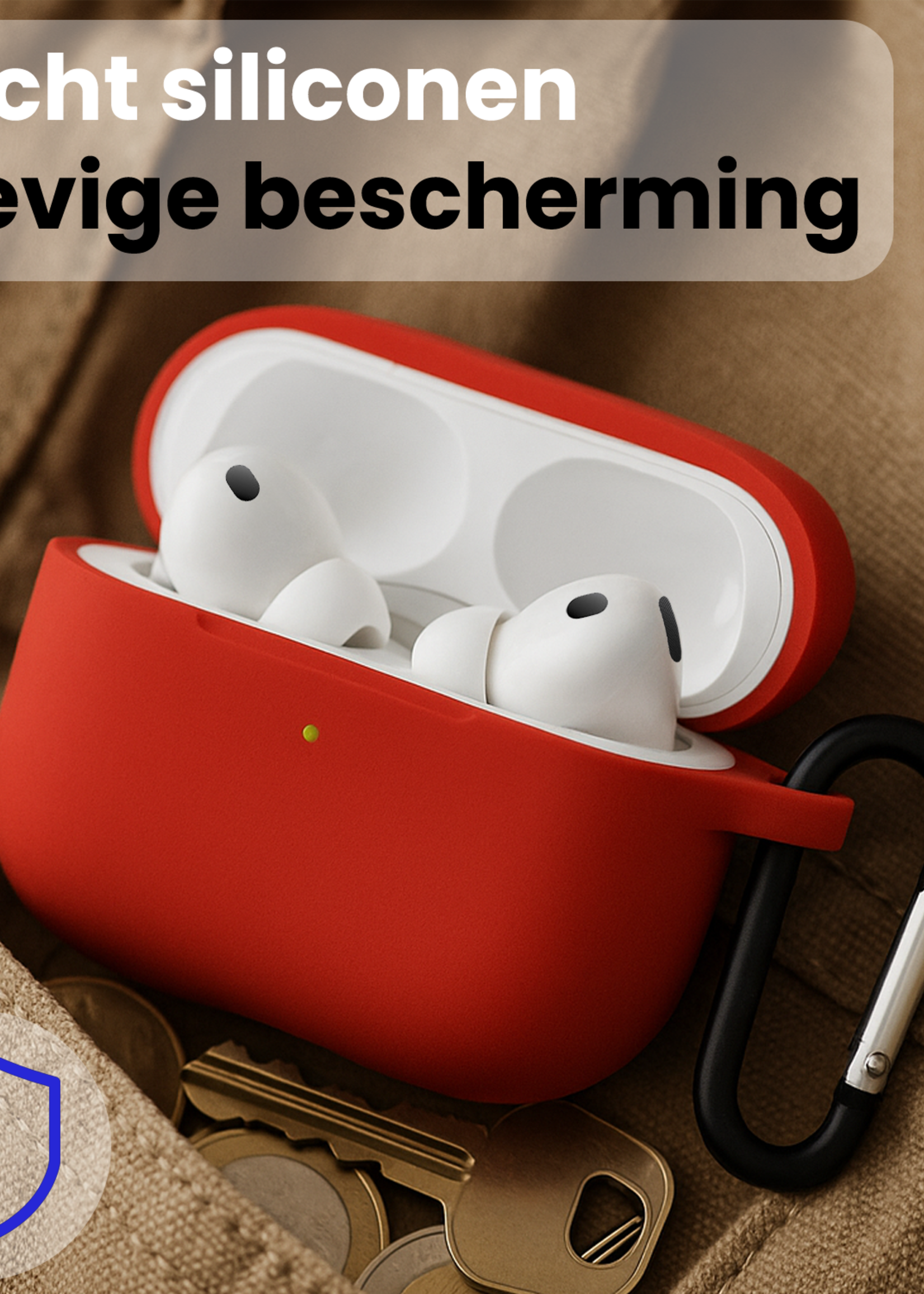 BTH BTH AirPods Pro 3 Hoesje - Rood
